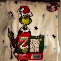 NEW CHRISTMAS PLUSH THROW THE GRINCH