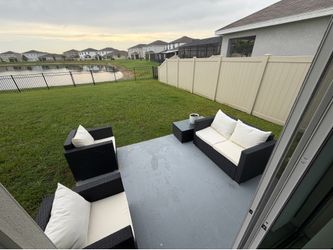 Rattan patio set (4 pieces)