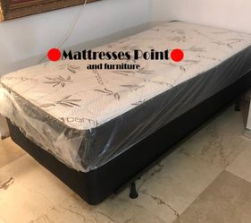 Mattress Twin Size With Metal Frame 🔥OFFER TIME LIMITED 🔥