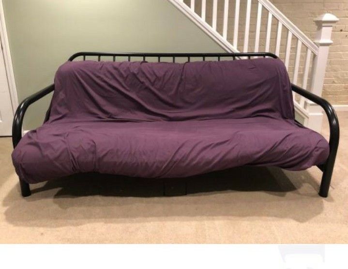 Free delivery purple futon sleeper sofa