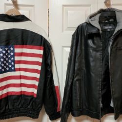 MENS JACKETS LEATHER SHIRTS PLUS
