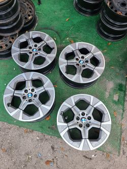 4 take off rims OEM BMX 5x112 size 18 black machine $699
