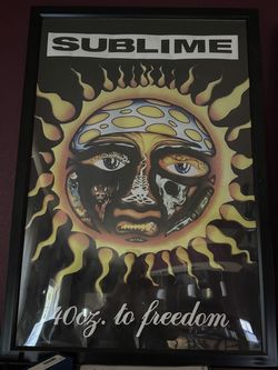 Sublime 40oz to freedom Framed Poster