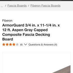 Armor Guard  3/4x11 1/4 X 8‘ Composite Trim Boards