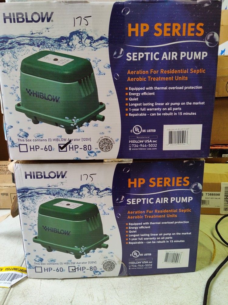 Hi-blow Hp80 Septic Air Tank Pump, Few Available