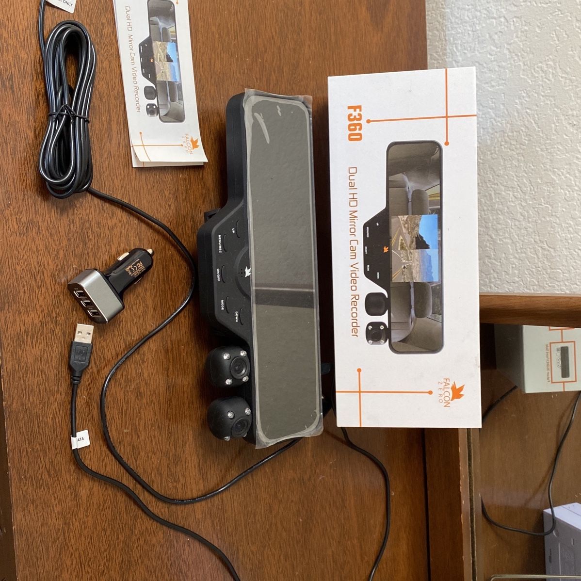 f360 dual hd mirror cam video recorder