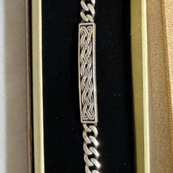 Silver bracelet unisex