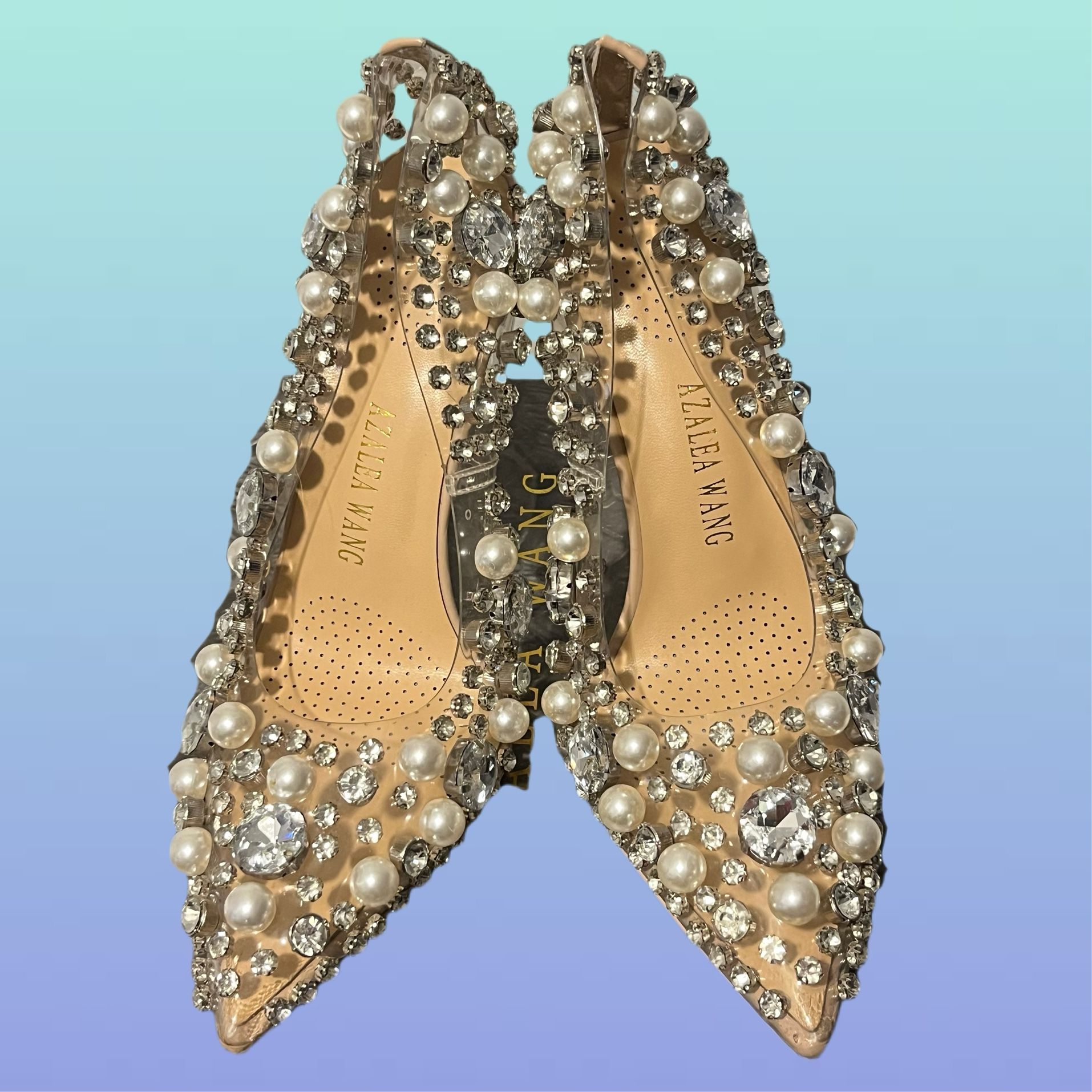 Azalea Wang Diamond/pearl Heels