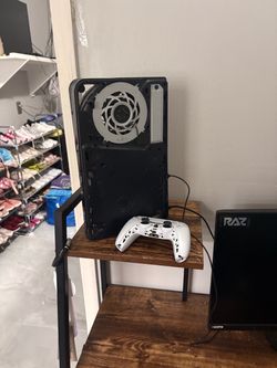 ps5 monitor and racing wheel