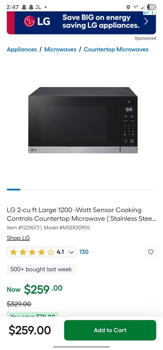 Lg Microwave 