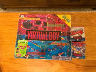 Nintendo Virtual Boy Console Box with 2 Games