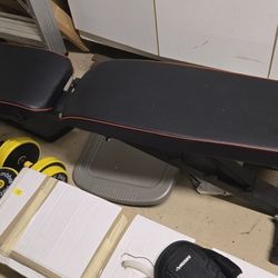 Workout Bench With Dumbbells