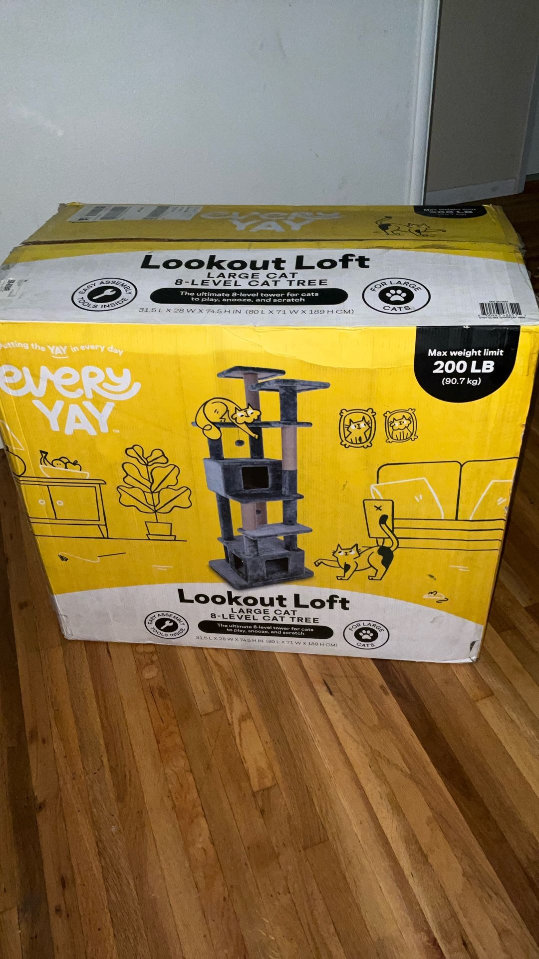 Lookout Loft Large Cat 8 Level Cat Tree "Every Yay"