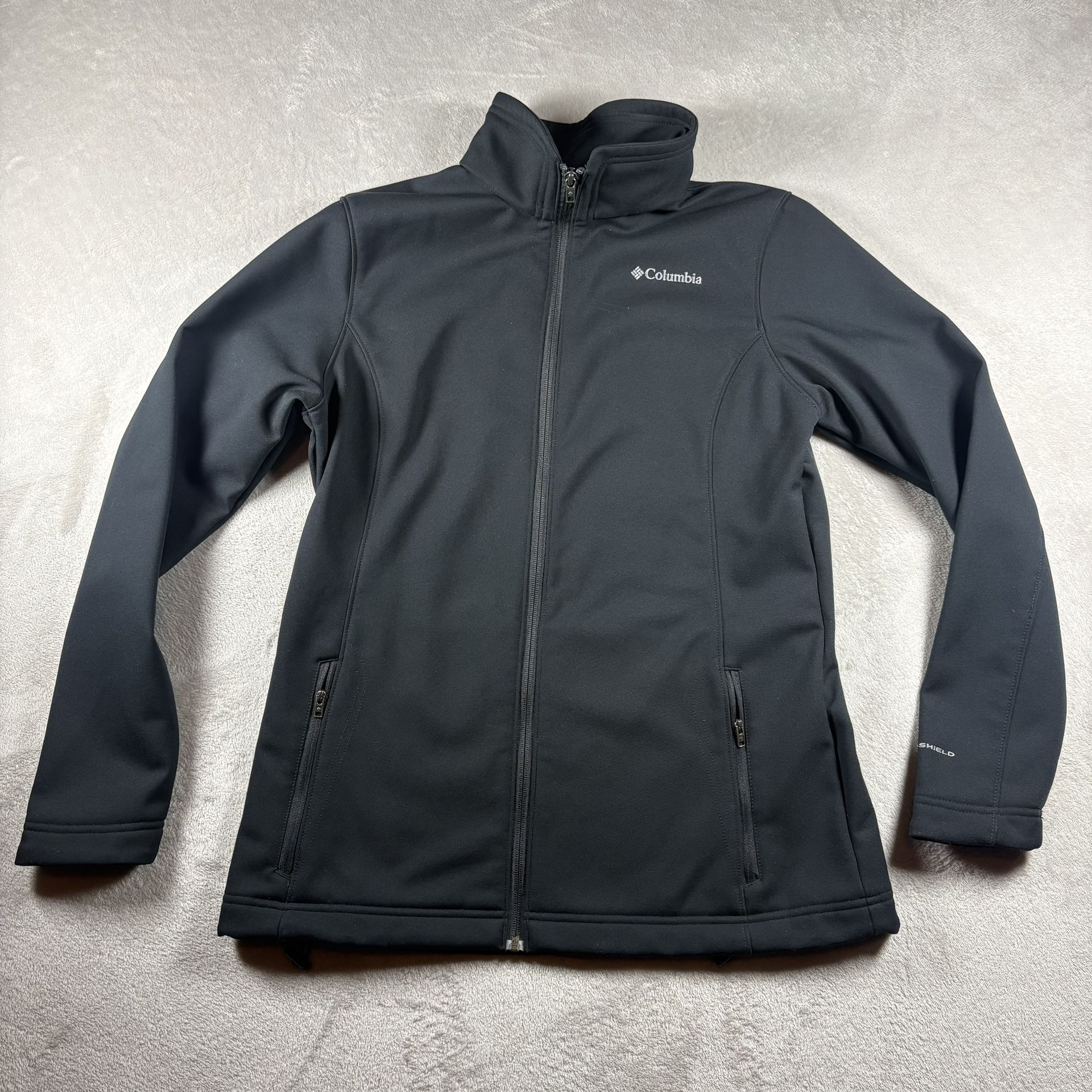 Columbia Jacket Men’s Large Black Softshell Omni Shield Full Zip