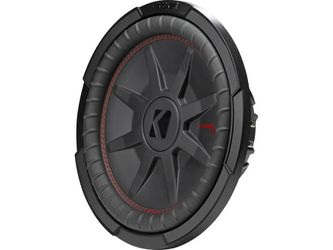 Kicker 48CWRT124 CompRT Series shallow-mount 12" subwoofer with dual 4-ohm voice coils