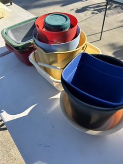 Buckets And Garbage Cans