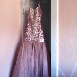 Formal Dress Pink With Fitted Body Original Price $500.00 New. Size 6 
