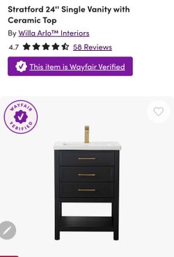 Stratford 24'' Single Vanity with Ceramic Top
By
Willa Arlo™ Interiors