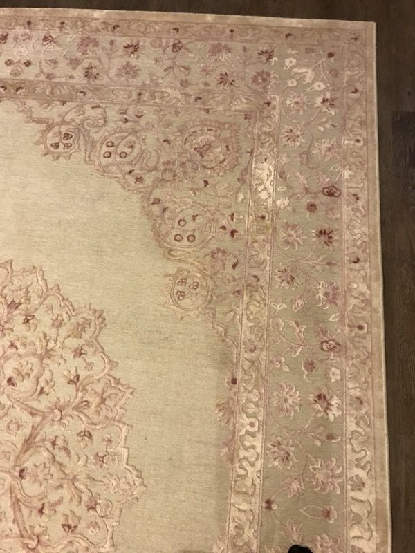 Fontanne Machine Woven Chenille Ivory Baby Pink Area Rug For In Open In The Appcontinue To Mobile Website