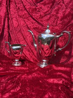 Vintage Silver plated Wallace 2-Piece Tea Set