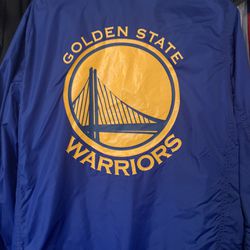 Golden State Warriors Men Medium Levi Windbreakers Thumbnail