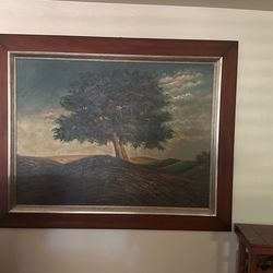 47’x59’  ‘Oak Tree Wood Frame Paint