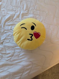 Kissy Face Emoji Pillow
