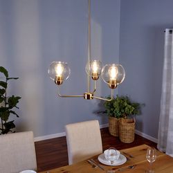 3 Bulb Light Fixture Chandelier / Origin 21 Gold