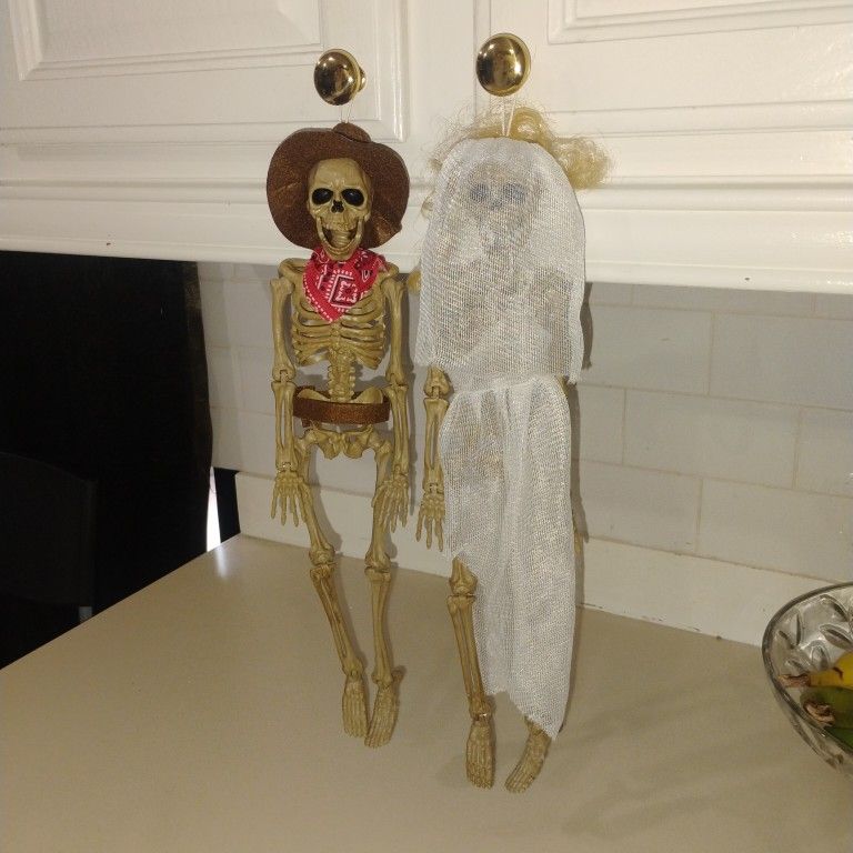 Esqueletos De Novio Y Novia Halloween