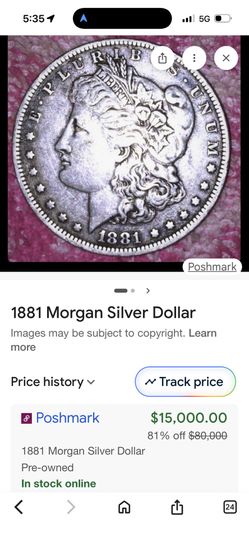 Beautiful 1881 Morgan Dollar Pristine Condition