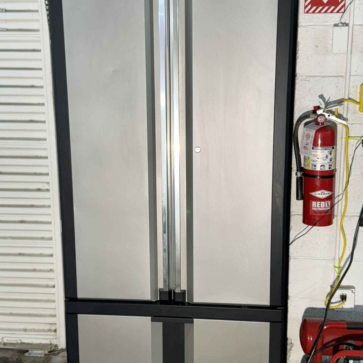 Kobalt Steel Freestanding Garage Cabinet In Silver  