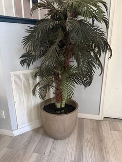 Large Artificial Palm Tree in Planter