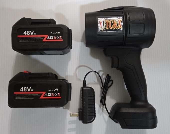 Handheld Blower Portable Dust Cleaner with 2 Batteries 48v, brand new