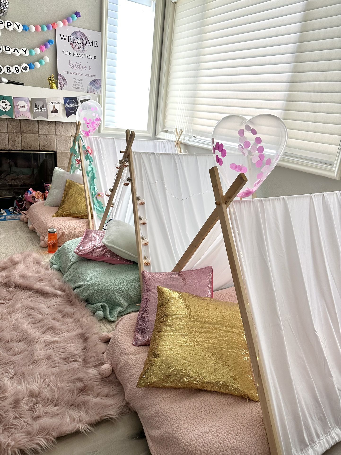 3 Birthday Slumber Party Tents