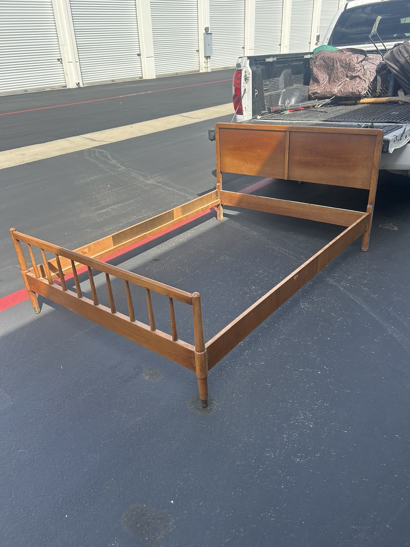 MID CENTURY BED FRAME