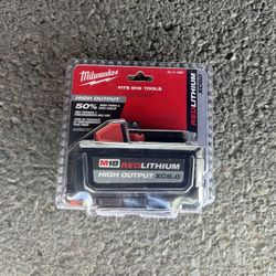 New Milwaukee M18 High Output 6.0amph Battery 