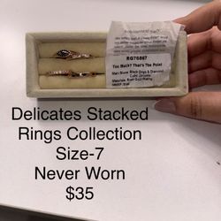 Bomb Party Delicate Ring Stack