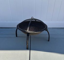 Portable collapsible firebowl  great for burning wood Portable collapsible fireball great for burning wood