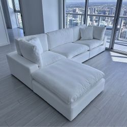 White Sofa Cloud Sectional Cloud Couch 🛋 😍 NEW 