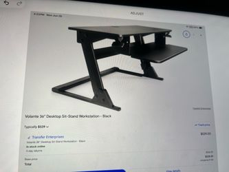 Volante Desktop sit-stand workstation