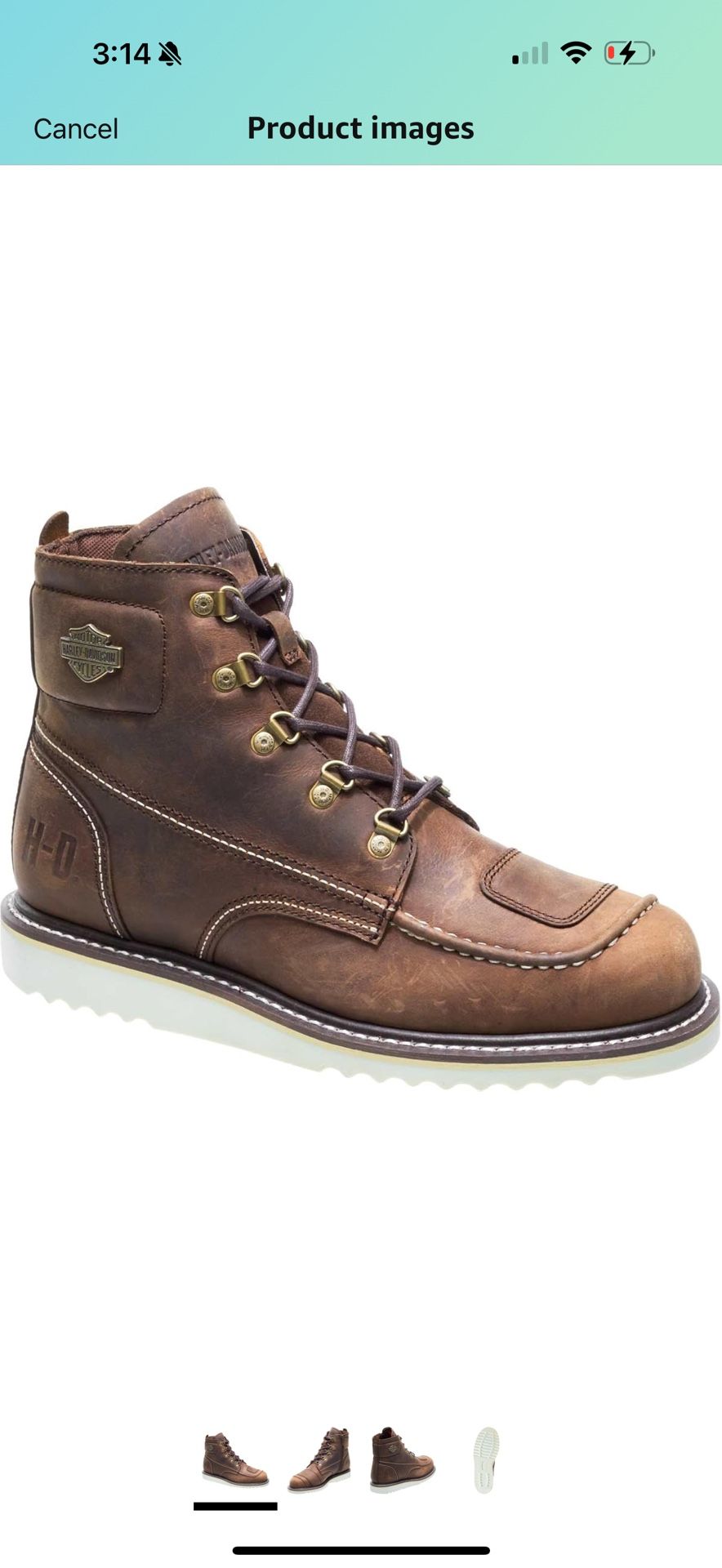Harley-Davidson Men's Hagerman 5-Inch Brown Motorcycle Riding Boots