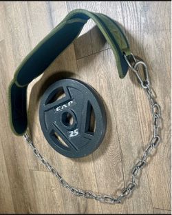 Seektop Weightlifting Dip Belt with a 25 lbs CAP  Weight Plate