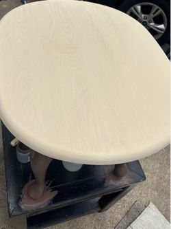 Wood end table