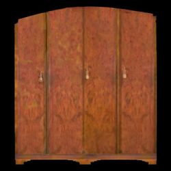 Gentleman's Wardrobe ANTIQUE RARE 4 DOOR 