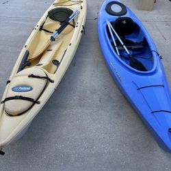 Kayaks - Wilderness Systems and Pelican 