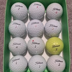 1 Dozen Of Titleist Golf Balls (6 Pro V1’s) 