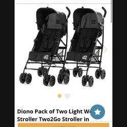 NEW Diono 2 Pack Baby Stroller Set 