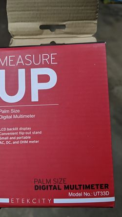Paln size digital multimeter. New. Measure up