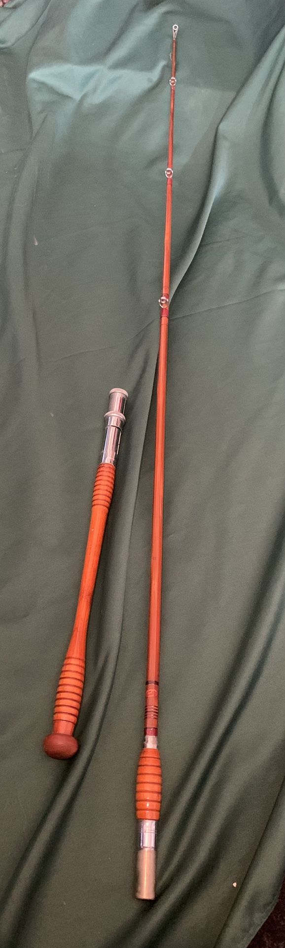 Vintage casting rod with a case. 81” long.