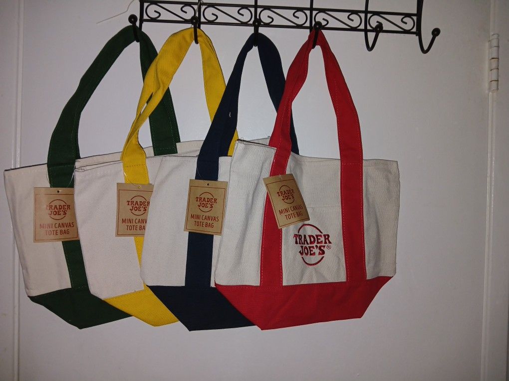 Trader Joe's Med Size Canvas Tote Bag's.